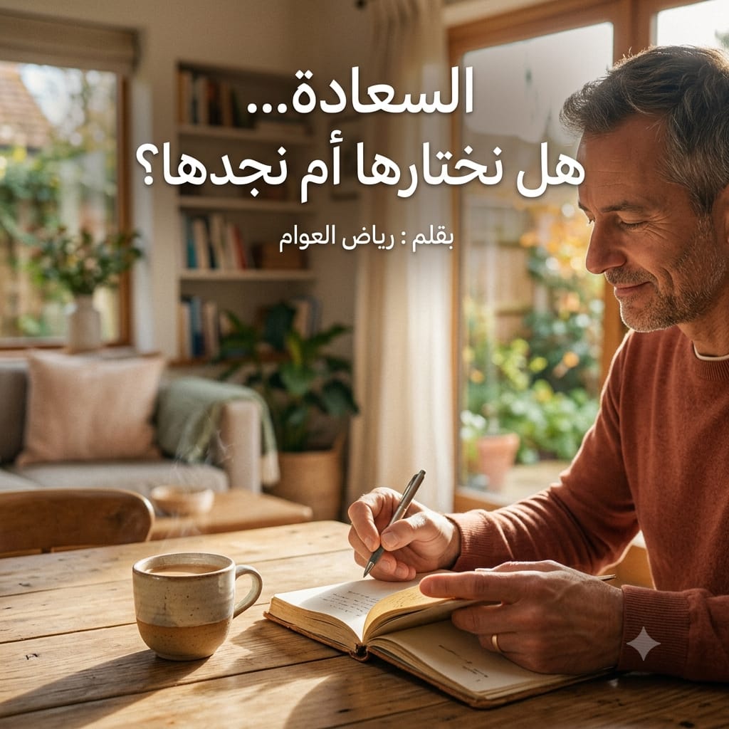 السعادة… هل نختارها أم نجدها؟